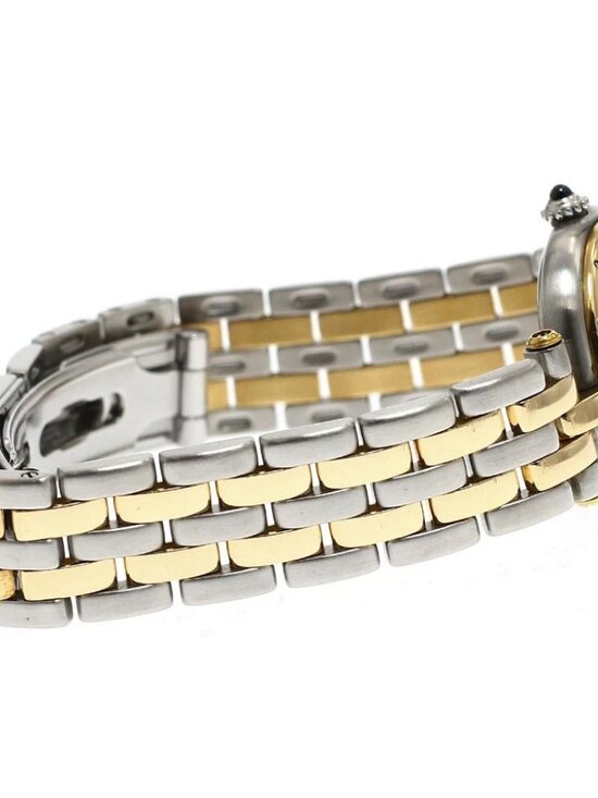 CARTIER PANTHERESM W25030B6 Round 2 row beige Dial Quartz Ladies Watch_930403 main image 4
